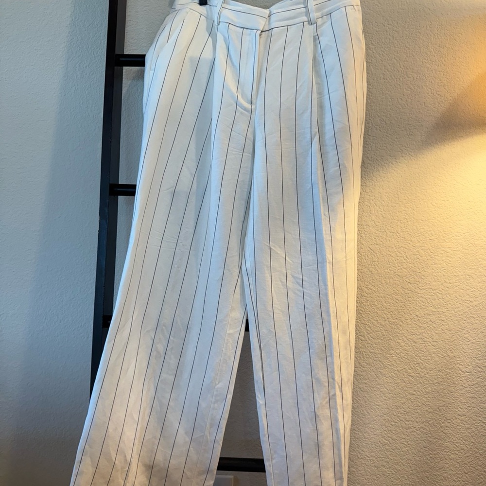 LOFT Cream Wide Leg Pants